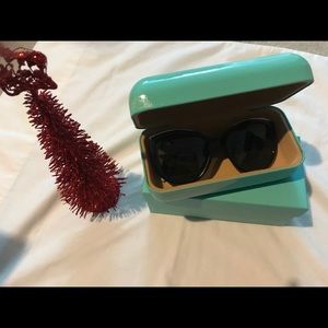 Authentic Tiffany sunglasses with case